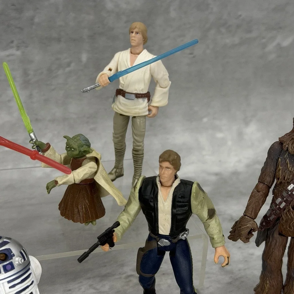 Star Wars Luke, Han Solo, C-3PO, R2-D2, Chewbacca Yoda, Darth Vader Lot of 7